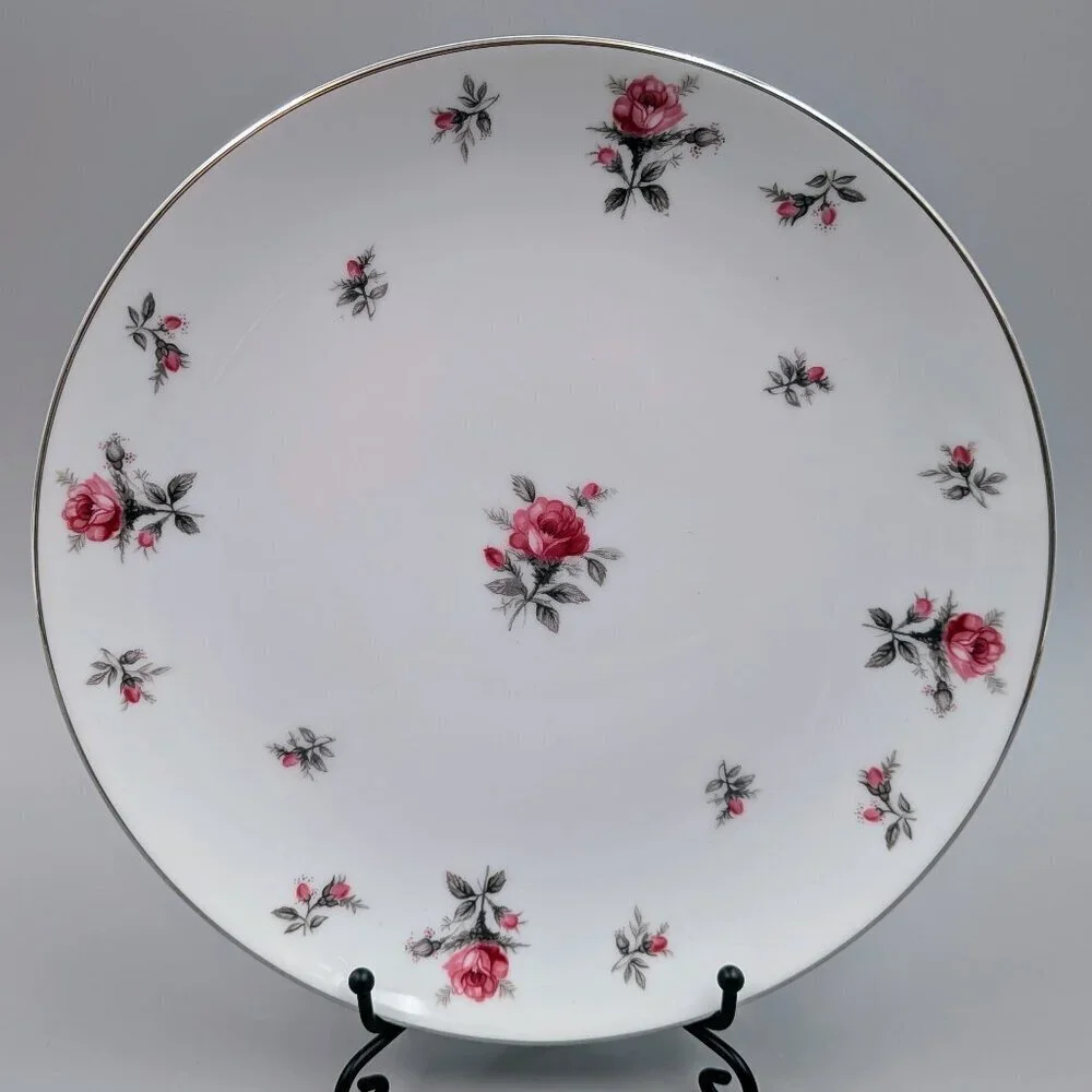 Vintage Meito China Rose Chintz - Set of 2 Shabby Chic Plates